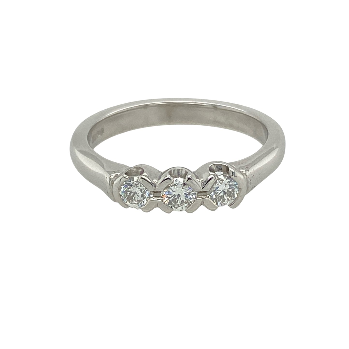 Platinum & Diamond Set Trilogy Ring
