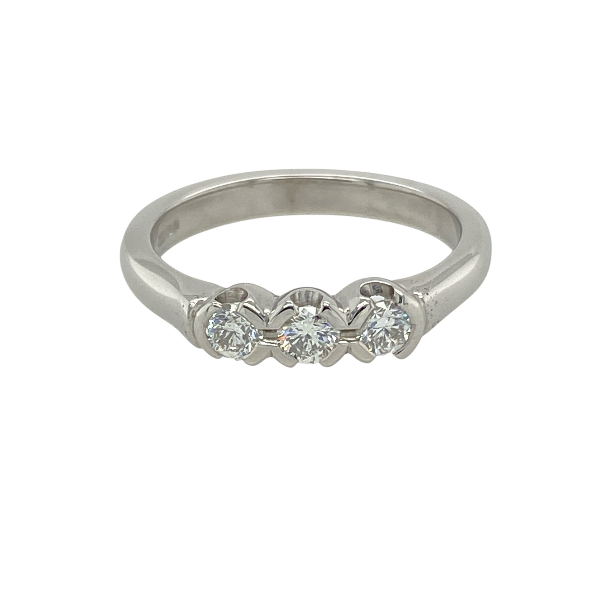 Platinum & Diamond Set Trilogy Ring