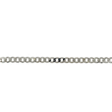 Load image into Gallery viewer, 9ct White Gold 8.25&quot; Curb Bracelet

