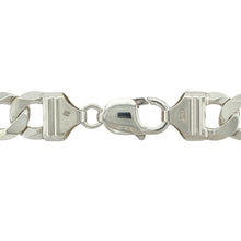 Load image into Gallery viewer, Add powerful style and bold sophistication to your collection with this pre-owned 925 silver 24&quot; curb chain—a statement piece that exudes classic strength and confident elegance, perfect for everyday wear or making a striking impression on special occasions.

Design: This necklace features an impressive 12mm wide curb link design, creating a strong, polished look that commands attention on the neckline.

