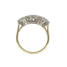 Load image into Gallery viewer, 9ct Gold &amp; Cubic Zirconia Set Trilogy Ring
