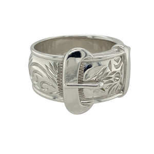 New 925 Silver Buckle Ring