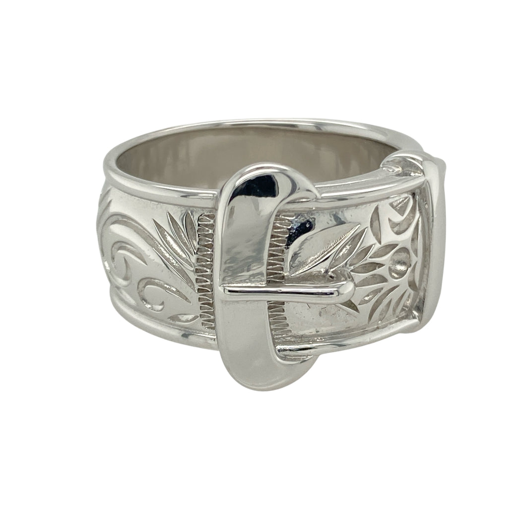 New 925 Silver Buckle Ring