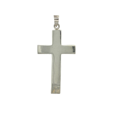 New 925 Silver Plain Cross Pendant