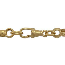 Load image into Gallery viewer, Bring bold sophistication and luxurious detail to your collection with this new 925 silver heavily 9ct gold plated 22&quot; patterned belcher chain, offering a striking design and standout presence—perfect for making a refined statement.

Design: The chain features a 22&quot; belcher style with 7mm wide links, alternating between patterned and plain links for an eye-catching and dynamic look. The combination of textures adds depth and a unique visual appeal.

