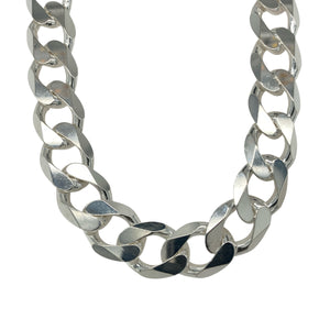 New 925 Solid Silver 22" Curb Chain 125 grams