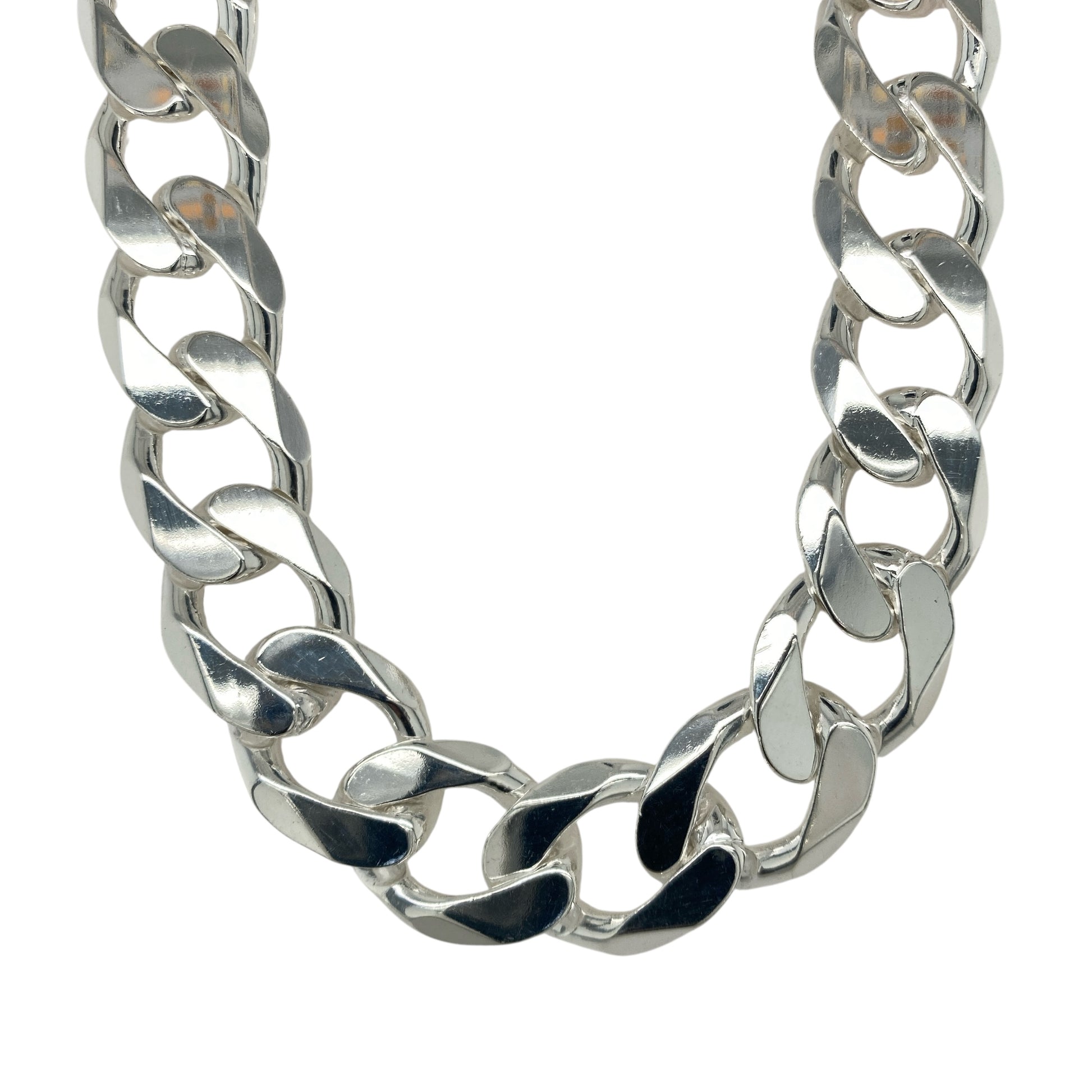 New 925 Solid Silver 22" Curb Chain 172 grams