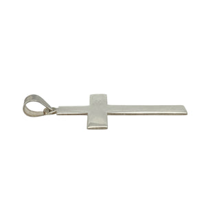 New 925 Silver Plain Large Cross Pendant