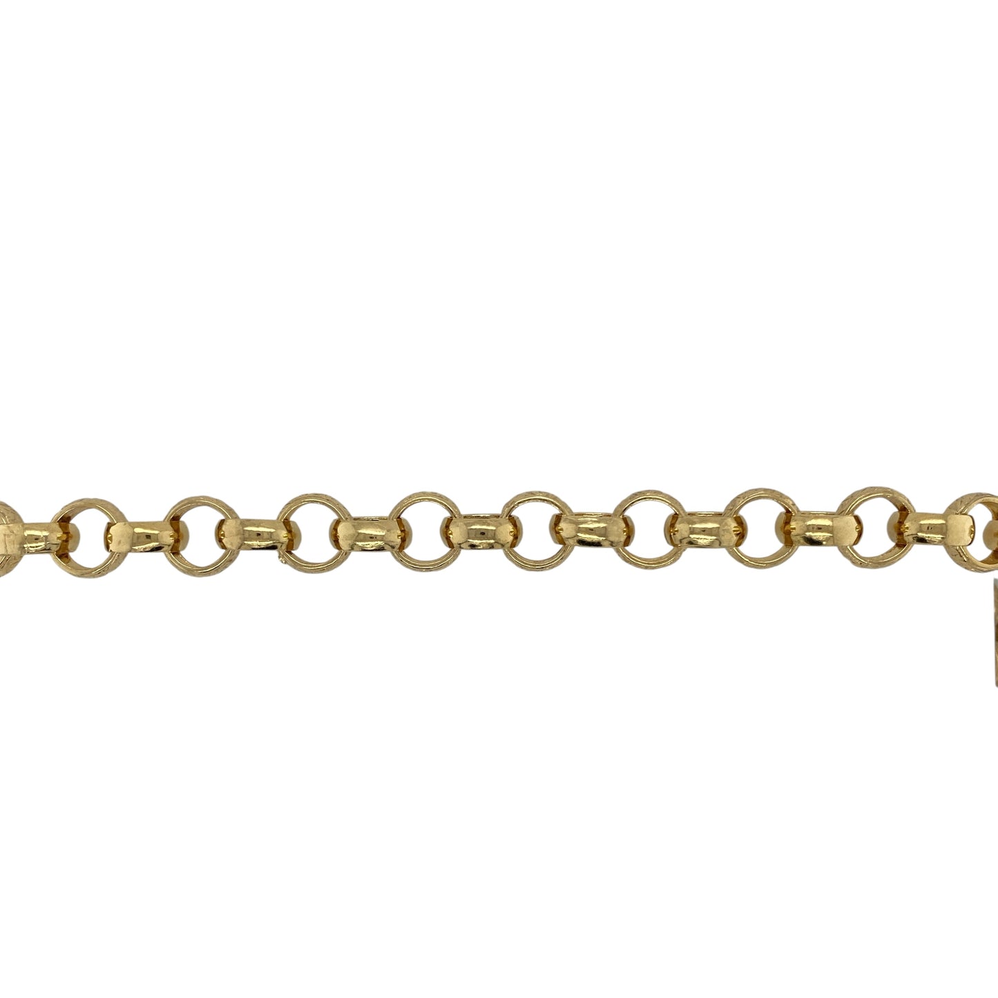 New 925 Silver Heavily 9ct Gold Plated 24" Patterned Belcher Chain