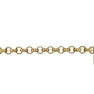 New 925 Silver Heavily 9ct Gold Plated 24" Patterned Belcher Chain