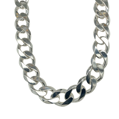 New 925 Solid Silver 26" Curb Chain 120 grams