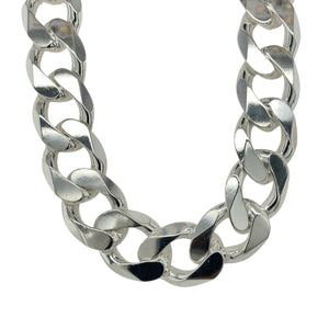 New 925 Solid Silver 26" Curb Chain 209 grams