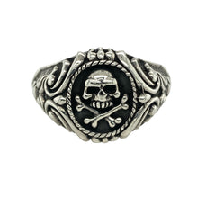 Load image into Gallery viewer, New 925 Silver Skull Signet Ring
