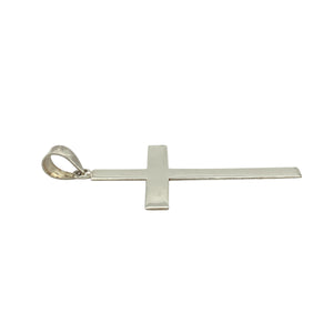 New 925 Silver Plain Cross Pendant