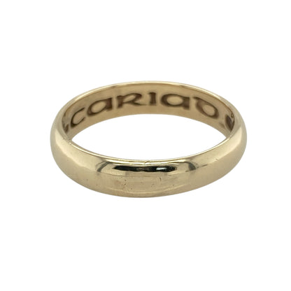 9ct Gold Clogau Cariad 5mm Wedding Band Ring