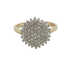 Load image into Gallery viewer, 9ct Gold &amp; Diamond Set Cluster Ring
