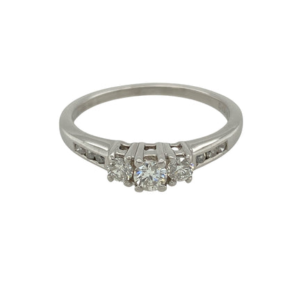 Platinum & Diamond Set Trilogy Ring