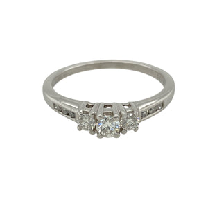 Platinum & Diamond Set Trilogy Ring