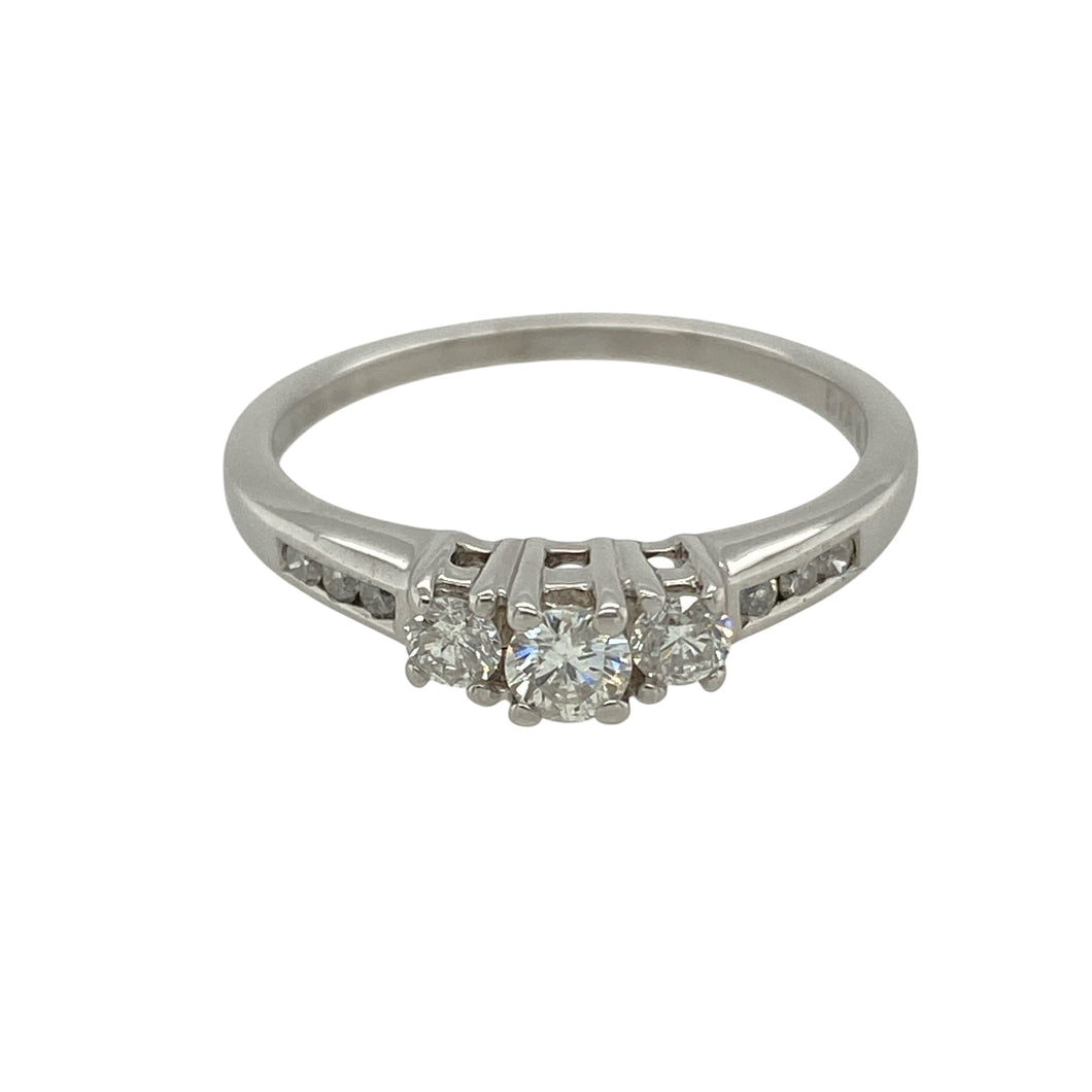 Platinum & Diamond Set Trilogy Ring