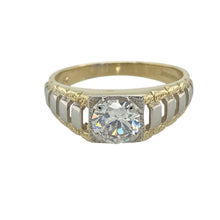 Load image into Gallery viewer, 9ct Gold &amp; Cubic Zirconia Set Watch Style Ring
