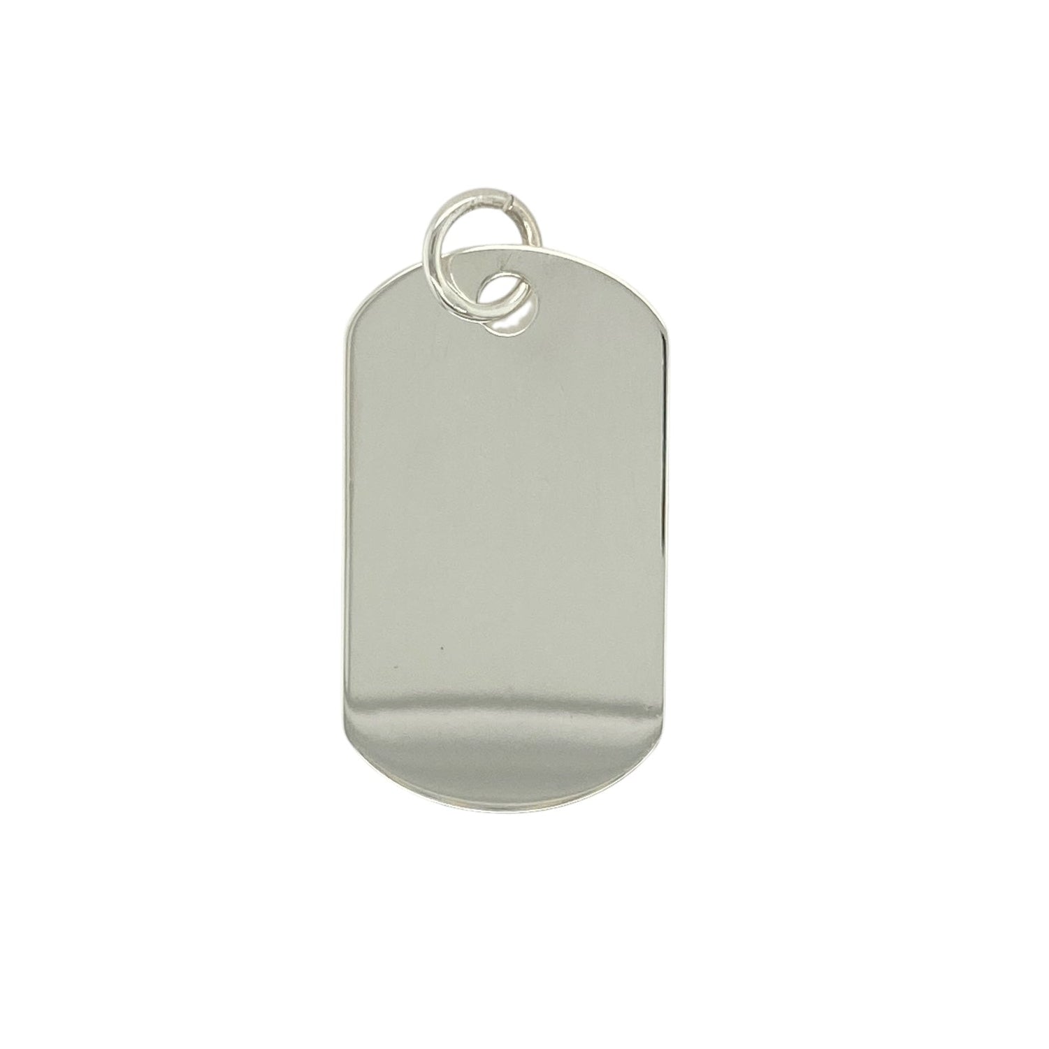 925 Silver Plain Dog Tag Tag Pendant