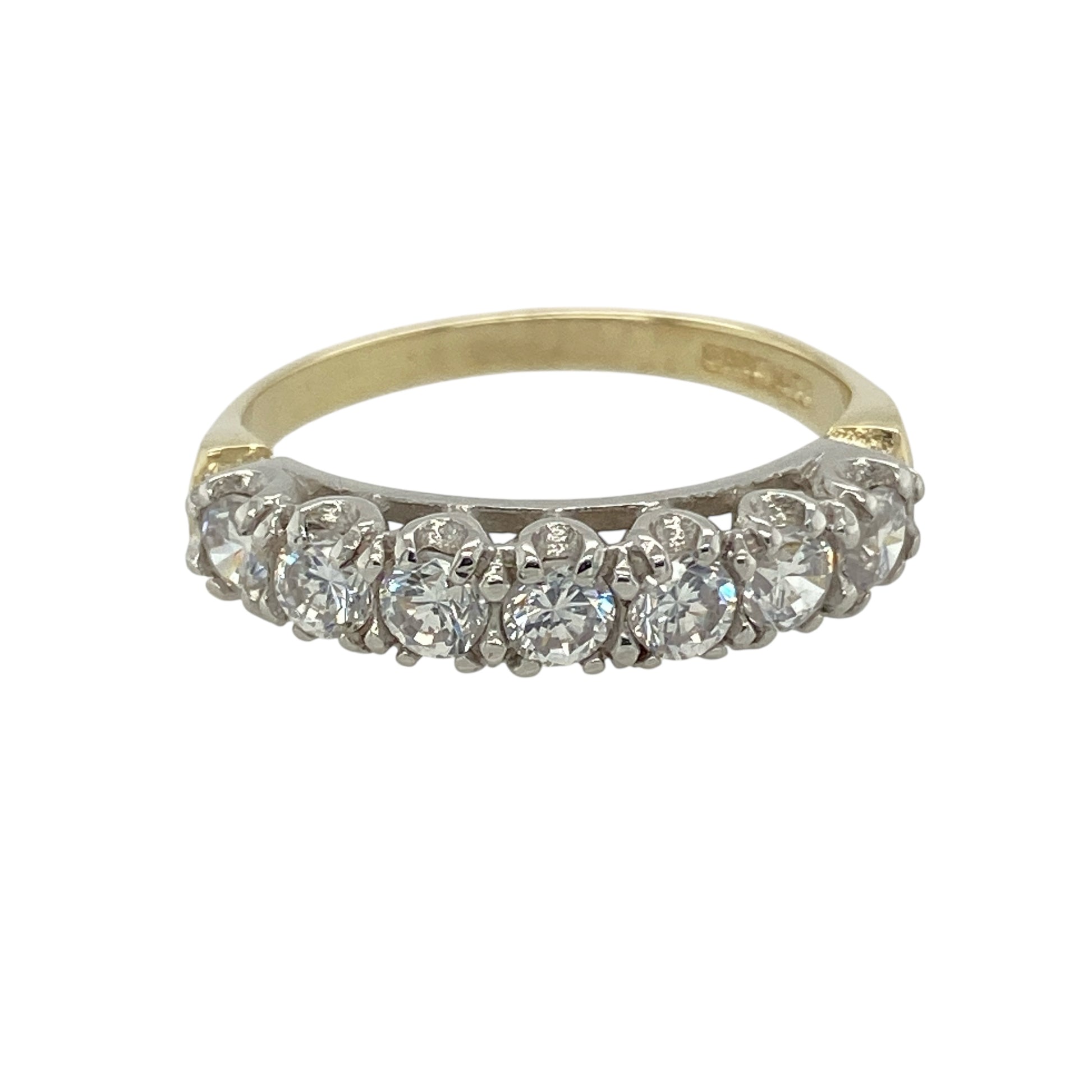 9ct Gold & Cubic Zirconia Set Band Ring