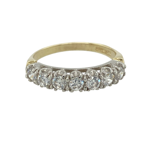 9ct Gold & Cubic Zirconia Set Band Ring