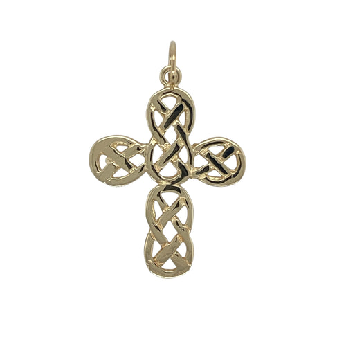 9ct Gold Celtic Knot Cross Pendant