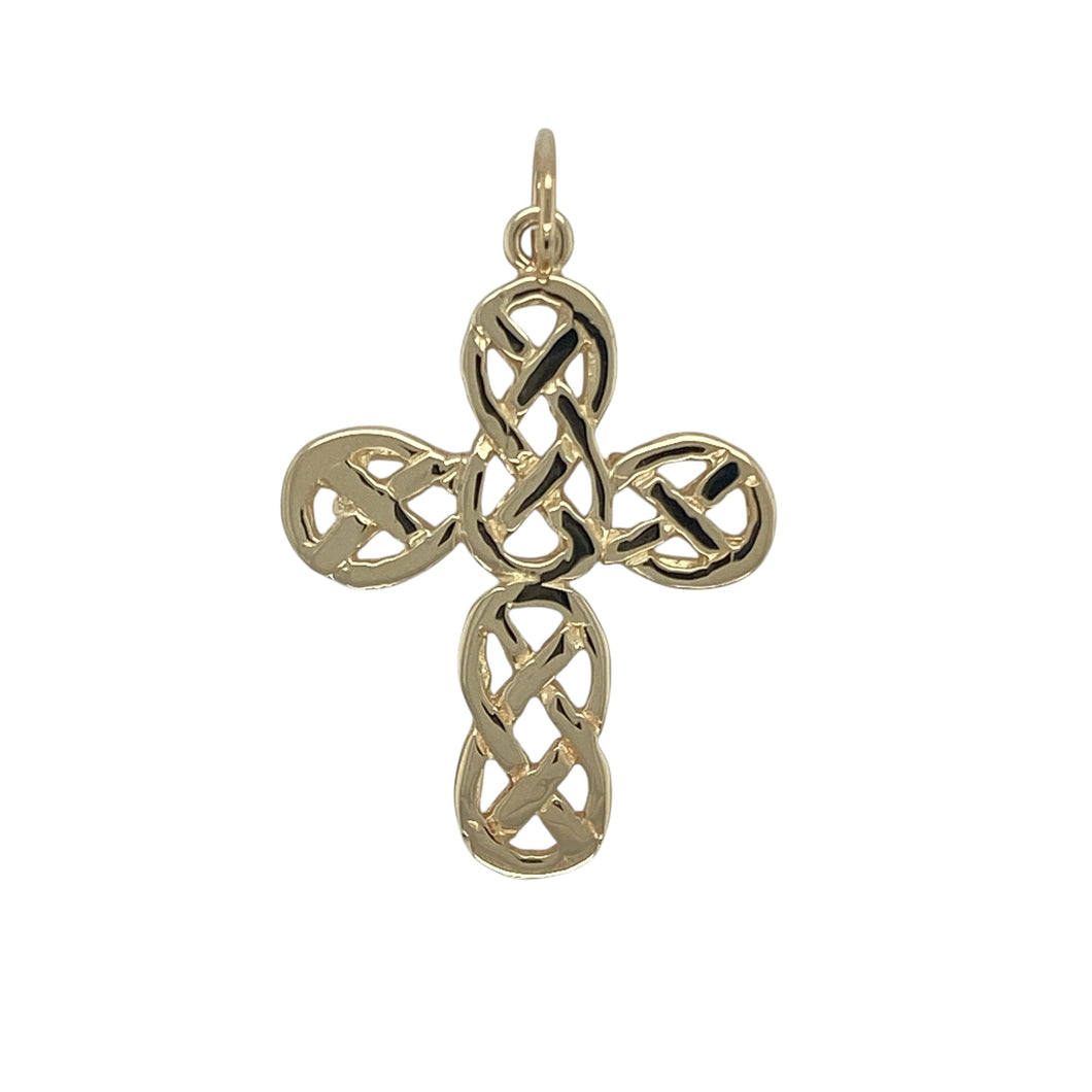9ct Gold Celtic Knot Cross Pendant