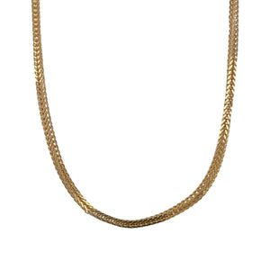 9ct Gold 18" Square Style Snake Link Chain