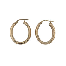 Load image into Gallery viewer, 9ct Gold Plain Oval Creole Earrings
