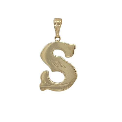 9ct Solid Gold 'S' Initial Pendant
