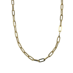 9ct Gold 20" Paperclip Chain