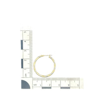 Load image into Gallery viewer, 9ct White &amp; Yellow Gold Hoop Creoles
