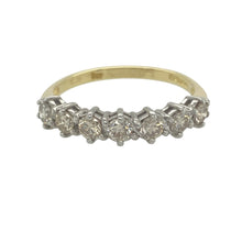 Load image into Gallery viewer, 18ct Gold &amp; Diamond Set Seven Stone Band Ring
