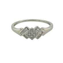 Load image into Gallery viewer, 9ct White Gold &amp; Diamond Set Fancy Cluster Ring
