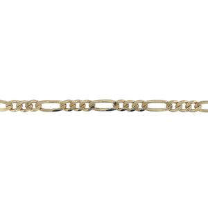 9ct Gold 9" Figaro Bracelet