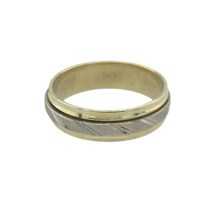 14ct Gold Patterned Spinner Band Ring