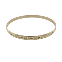 Load image into Gallery viewer, 9ct Solid Gold Patterned Bangle
