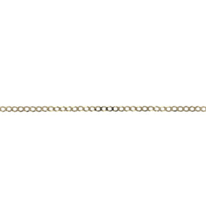 9ct Gold 10" Curb Anklet