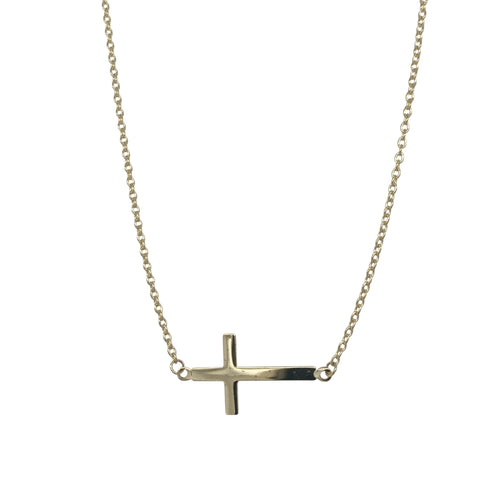 9ct Gold Cross 16