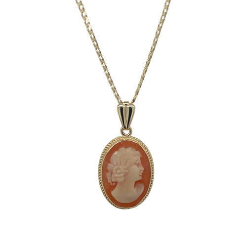 9ct Gold & Cameo 18