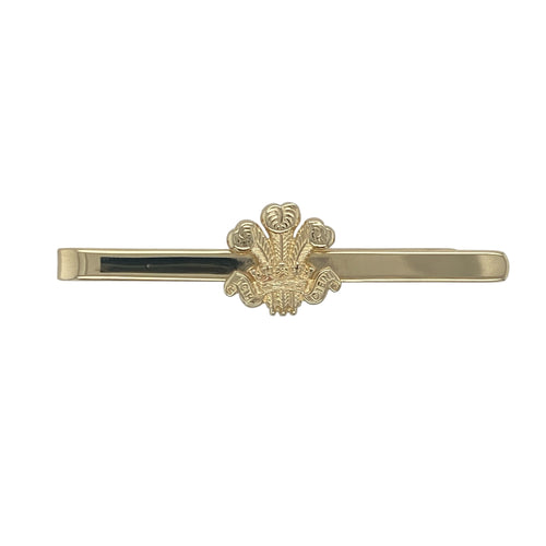 9ct Gold Welsh Three Feathers Tie Slide