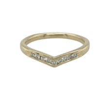 Load image into Gallery viewer, 9ct Gold &amp; Diamond Set Wishbone Ring

