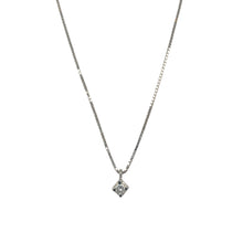 Load image into Gallery viewer, 18ct White Gold &amp; Diamond Set Solitaire 18&quot; Necklace
