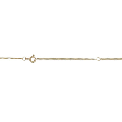 9ct Gold & Diamond Set Fancy Cross 20" Necklace