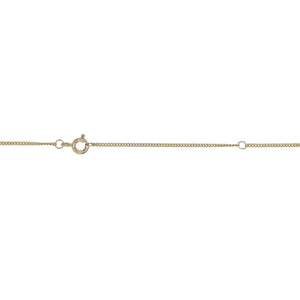 9ct Gold & Diamond Set Fancy Cross 20" Necklace