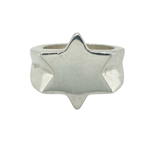 Load image into Gallery viewer, New 925 Solid Silver Star Signet Ring
