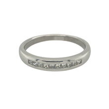 Load image into Gallery viewer, 9ct White Gold &amp; Diamond Set Band Ring
