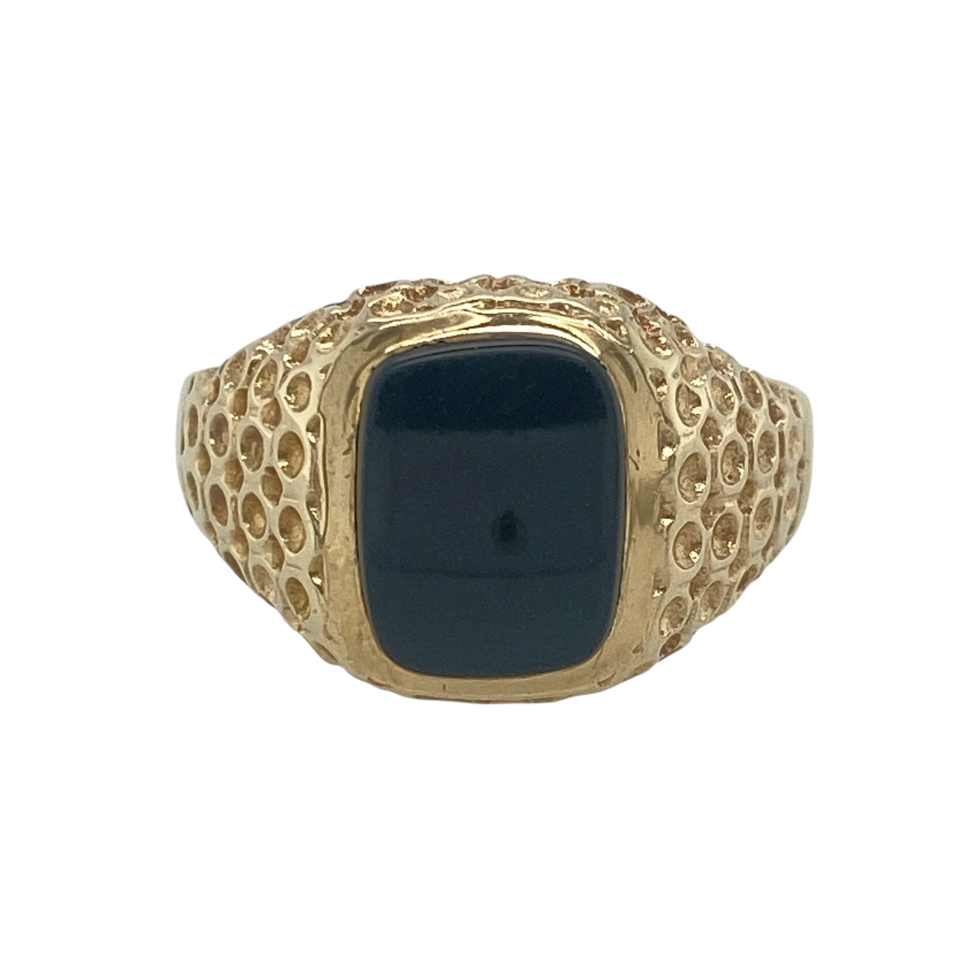 9ct Gold & Onyx Set Signet Ring